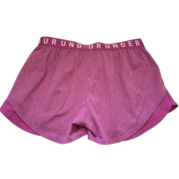 Under Armour Woman’s Medium Pink Athletic Shorts Double-Layer Design - Picture 4 of 5